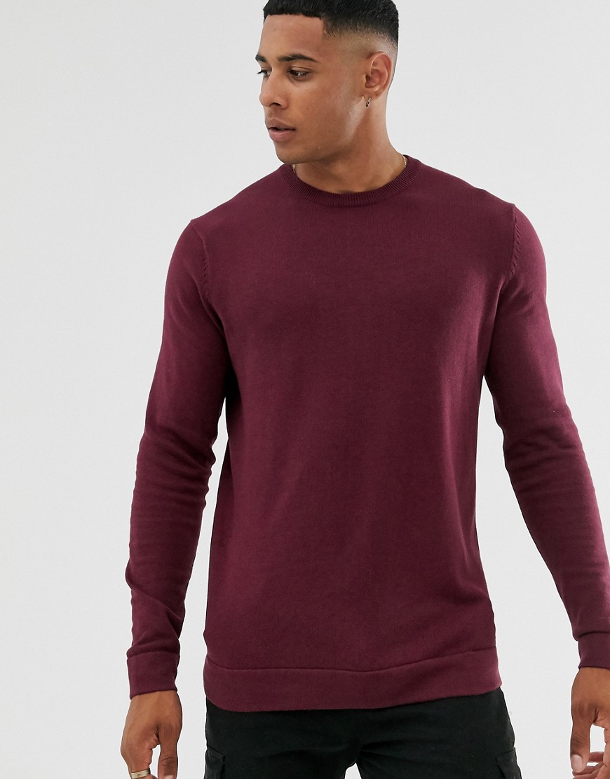 Only & Sons - Maglione girocollo rosso