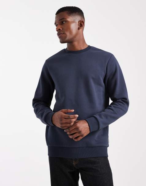 ONLY & SONS – Marinblå sweatshirt med rund halsringning - view 1