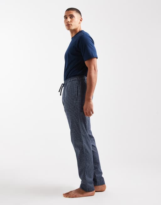 ONLY & SONS - Marineblåt/hvidt pyjamas-gavesæt med bukser og T-shirt, 3 af 4