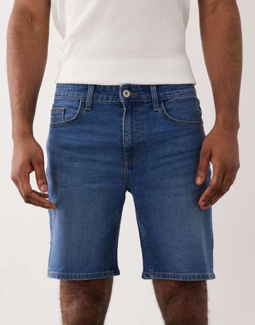 ONLY & SONS - Mellemblå denimshorts i regular fit, 3 af 5