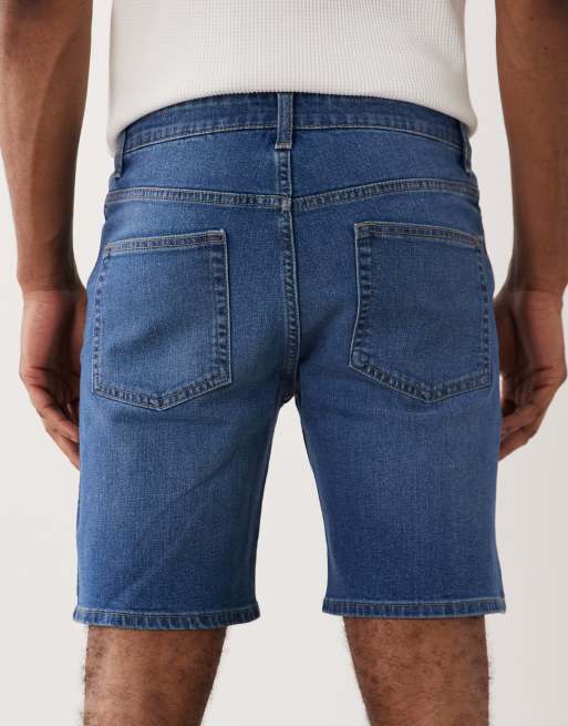 ONLY & SONS - Mellemblå denimshorts i regular fit, 4 af 5