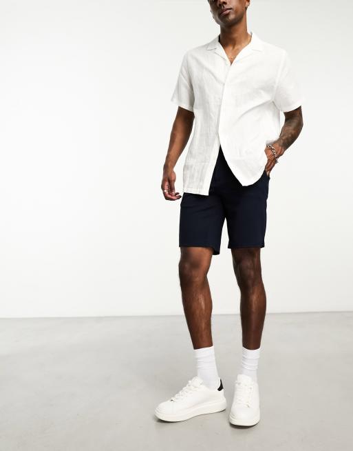  Only & Sons – Mörkblå finshorts i jersey, 3 av 4
