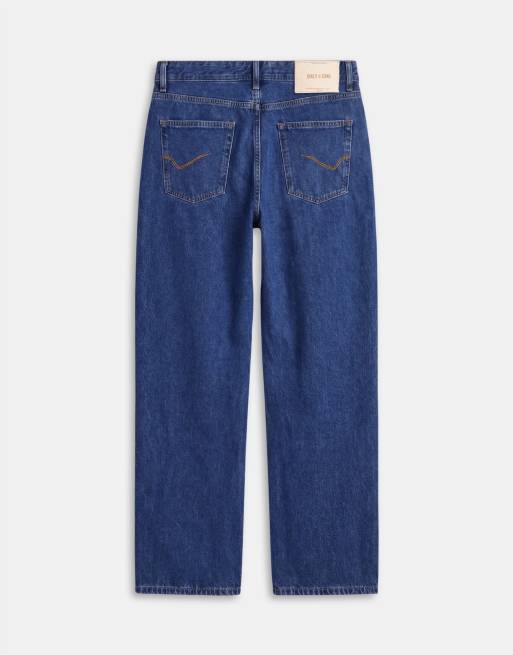 ONLY & SONS – Mörkblå, lediga jeans, 7 av 9