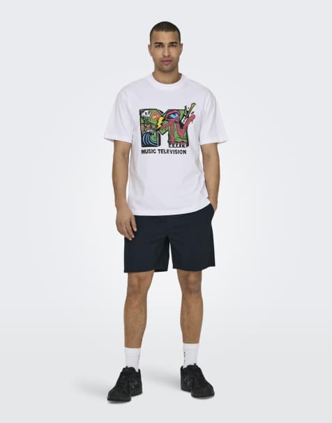 ONLY & Sons – Mörkt marinblå shorts - view 1