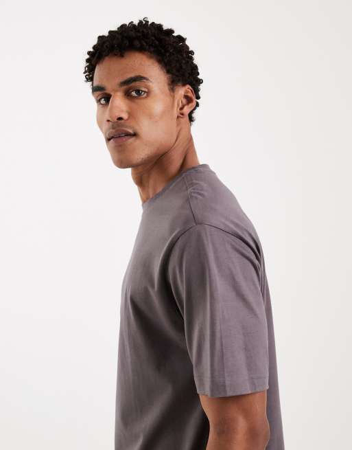 Only & Sons - Mørkegrå T-shirt med afslappet pasform, 4 af 5