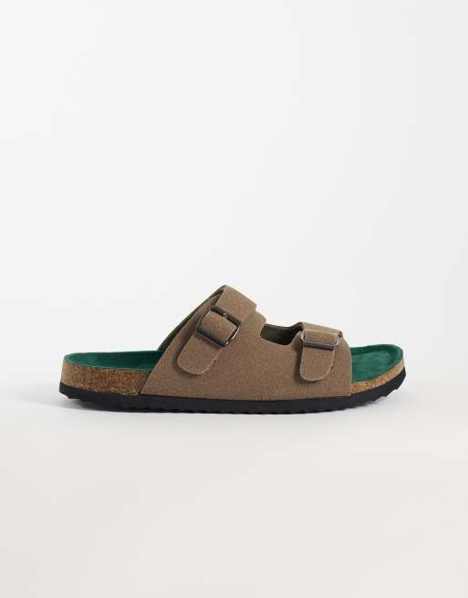 ONLY & SONS mulesandaler i imiteret ruskind i lysebrun, 2 af 4