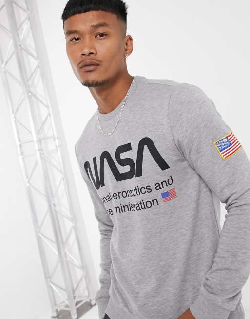 Only Sons Nasa sweat in gray ASOS