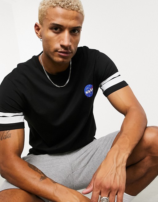 Only & Sons Nasa t-shirt in black