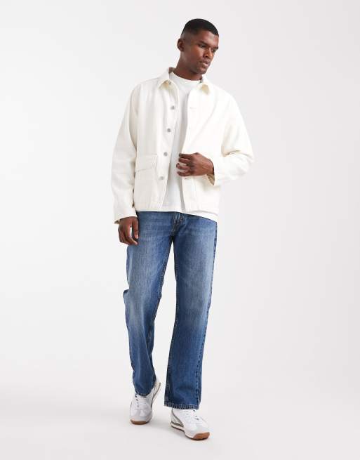 ONLY & SONS – Naturvit jeansjacka i oversize, 2 av 5