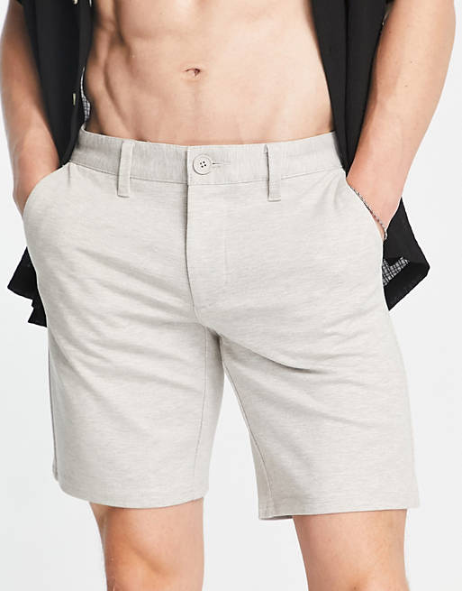 Only & Sons - Nette jersey short in stone 