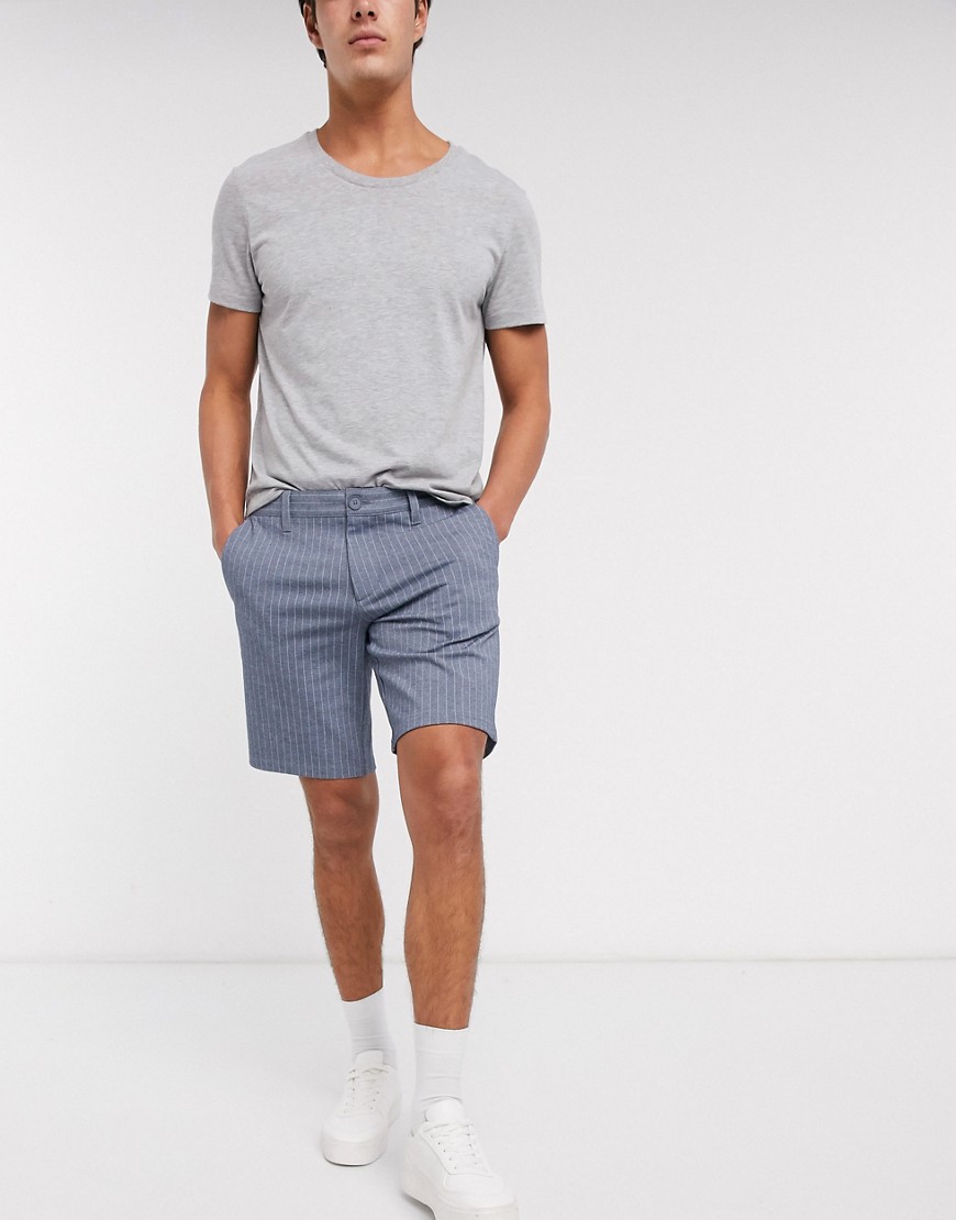 Only & Sons - Nette shorts met stretch en blauwe strepen