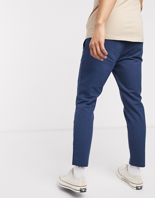 Only & Sons – Niebieskie spodnie z kory o skrÓconej długości FCKV