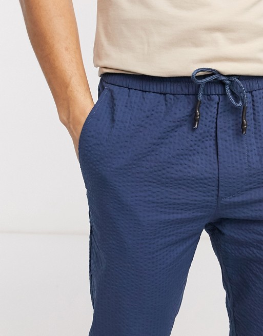 Only & Sons – Niebieskie spodnie z kory o skrÓconej długości FCKV