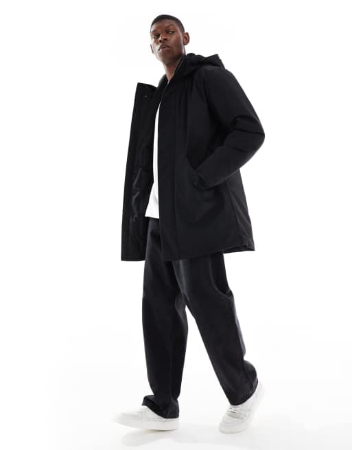 ONLY & SONS – Ocieplana czarna parka z kapturem, 2 z 5