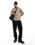 [ONLY & SONS] ONLY & SONS onion quilted jacket in beige-Neutral S Desert taupe