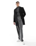 [ONLY & SONS] ONLY & SONS overcoat with wool in black L Black