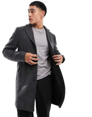 ONLY & SONS ONLY & SONS overcoat with wool in grey