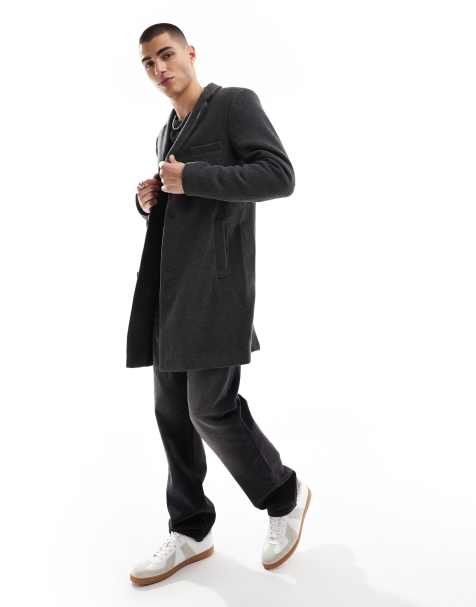 ONLY & SONS - Overjas met wol in grijs - view 1