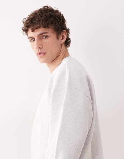 ONLY & SONS – Oversize-Sweatshirt in superhellem Grau, Kombiteil, 4 von 5
