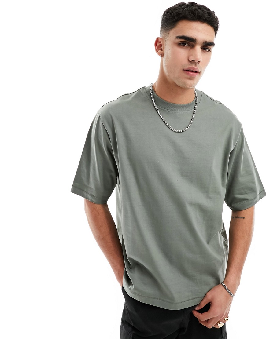 oversize t-shirt in sage gray