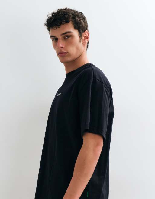 ONLY & SONS Oversize-T-Shirt mit Leave-Blank-Print in Schwarz, 5 von 5