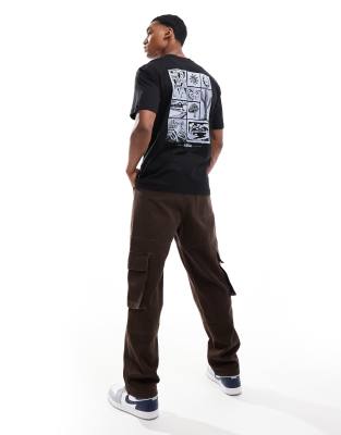 ONLY & SONS OVERSIZE T-SHIRT WITH BLOCK PLANT BACK PRINT 