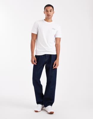 Only & Sons Oversized Fit T-shirt With Back Print In White