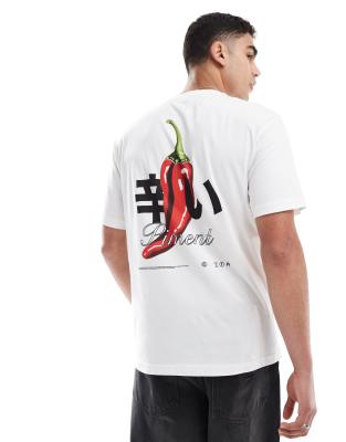 Only & Sons Oversized Fit T-shirt With Chili Pepper Back Print