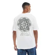 ONLY & SONS relaxed fit t-shirt with Japan print in beige | ASOS