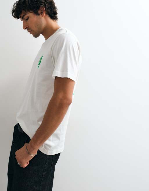 ONLY & SONS oversized fit t-shirt with Palm Courts print in white, 5 of 5