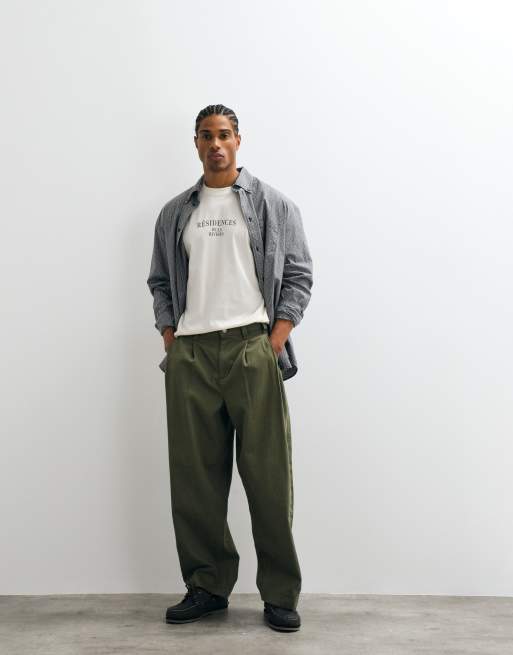 ONLY & SONS oversized fit t-shirt with residences back print in cream, 3 of 5