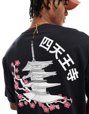 Only & Sons Oversized Fit T-shirt With Temple Print