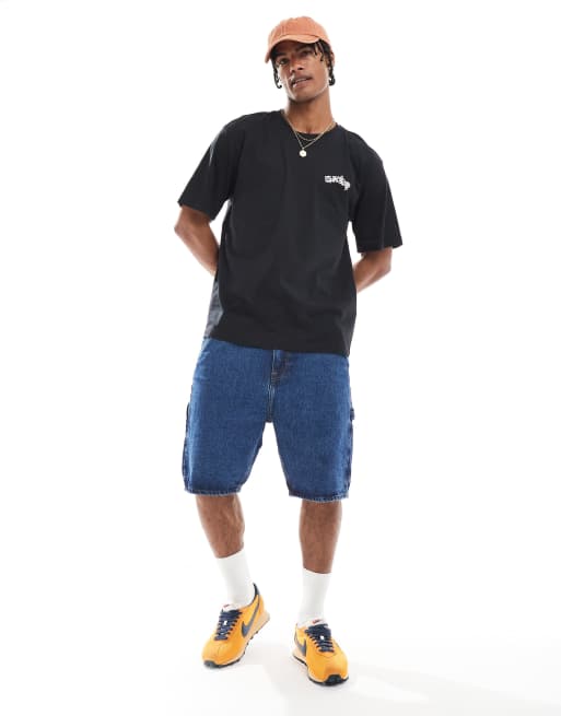 ONLY & SONS oversized fit T-shirt with temple print in black