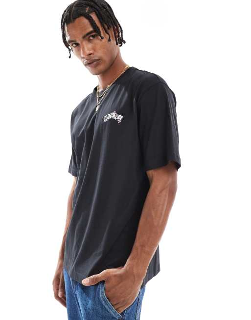 ONLY & SONS oversized fit T-shirt with temple print in black