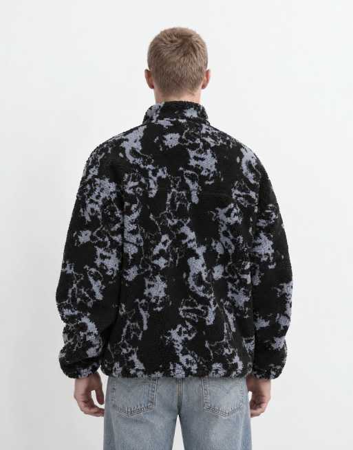 ONLY & SONS oversized fleece in black abstract print, 9 of 10