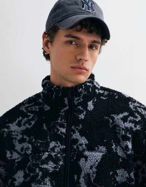 ONLY & SONS oversized fleece in black smoke, 5 of 5