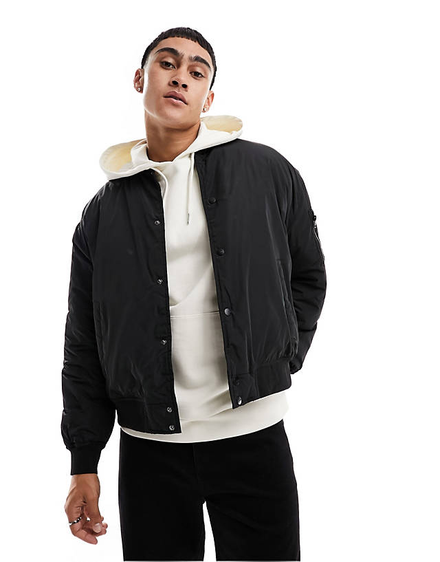 ONLY & SONS - oversized heavyweight bomber in black