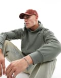 [ONLY & SONS] Only & Sons oversized heavyweight hoodie in sage-Grey XS Castor Grey