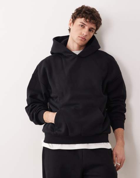ONLY & SONS oversized hoodie co-ord in black - view 1