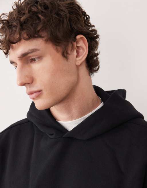 ONLY & SONS oversized hoodie co-ord in black, 3 of 5