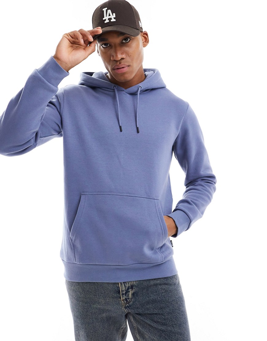 ONLY & SONS oversized hoodie in washed blue