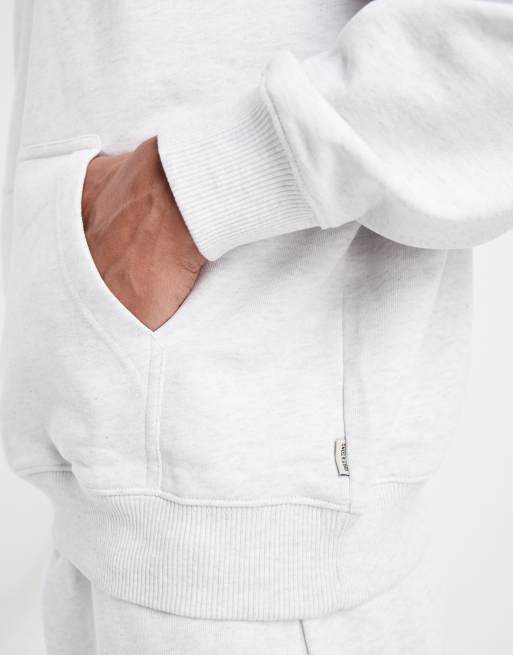 Only & Sons - Oversized hoodie van premium 400gsm zware stof in lichtgrijs, deel van co-ord set, 5 van 5
