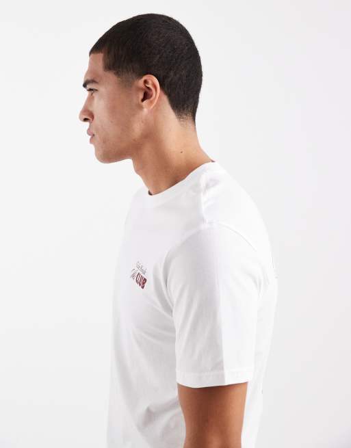 ONLY & SONS - Oversized hvid T-shirt med 'Ski Club'-print på ryggen, 4 af 5