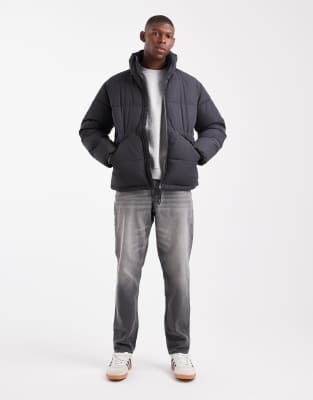 Only & Sons Oversized Puffer Jacket In Black