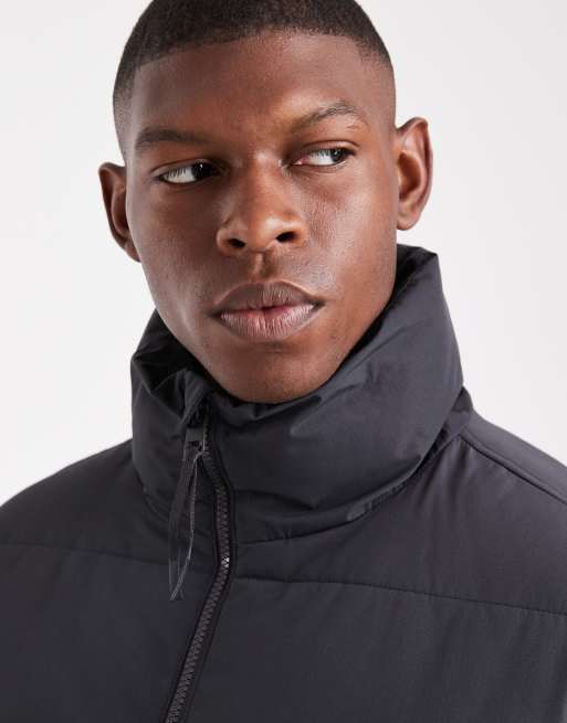 ONLY & SONS oversized puffer jacket in black, 5 of 5