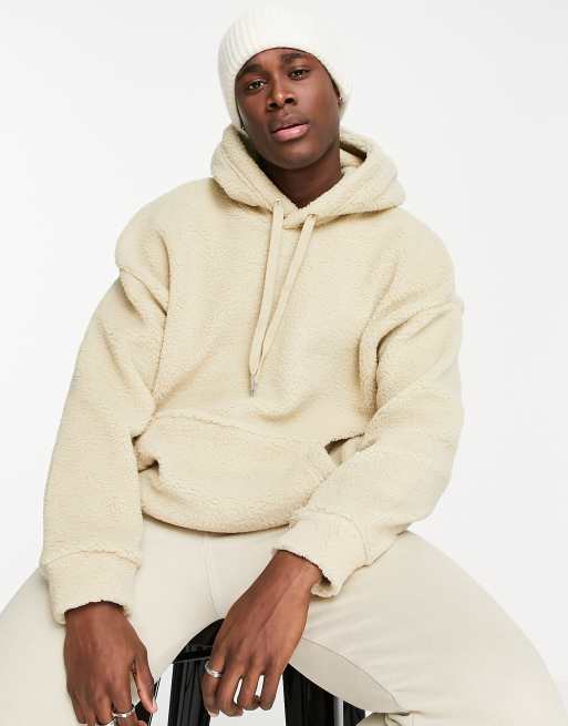 Oversized sherpa clearance sweatshirt