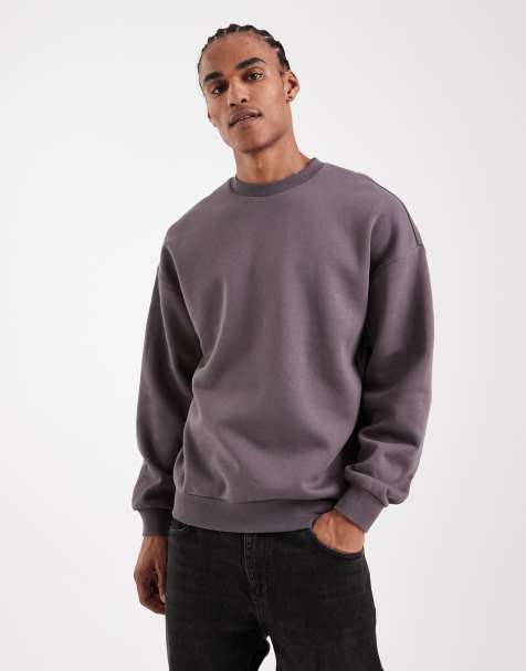 ONLY & SONS oversized sweatshirt in deep gray - view 1
