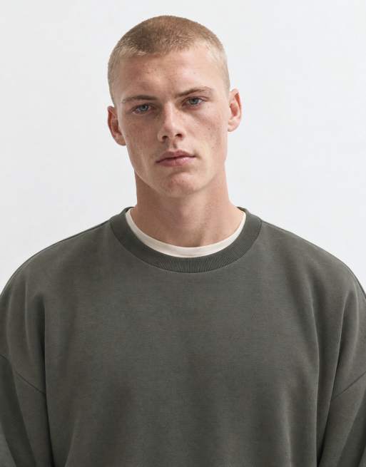 ONLY & SONS - Oversized sweatshirt in diep grijs, 10 van 10