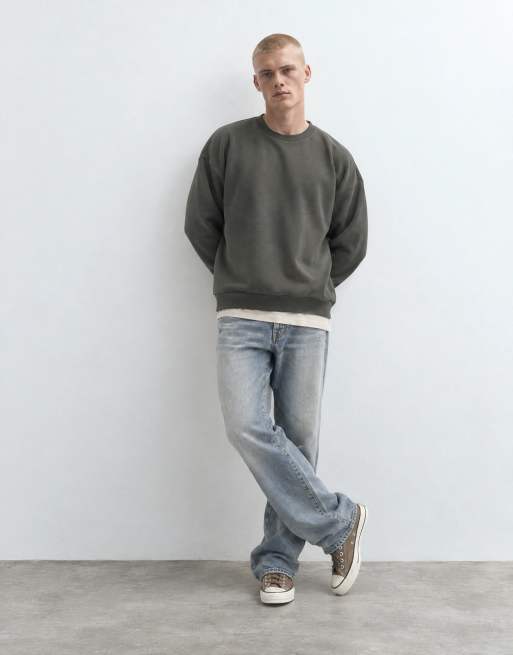 ONLY & SONS - Oversized sweatshirt in diep grijs, 6 van 10