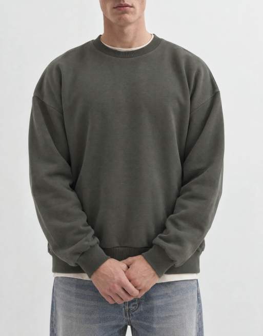 ONLY & SONS - Oversized sweatshirt in diep grijs, 7 van 10